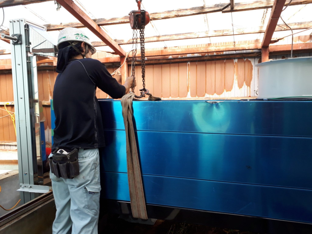 ボール洗浄機入替工事