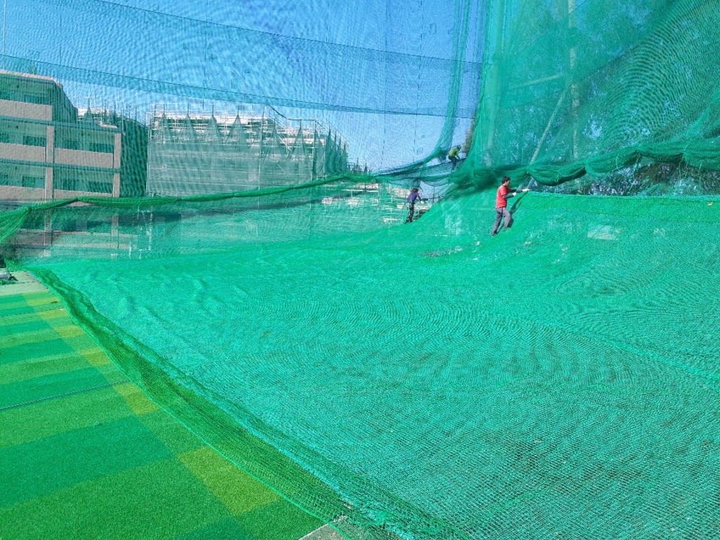 スロープネット張替工事