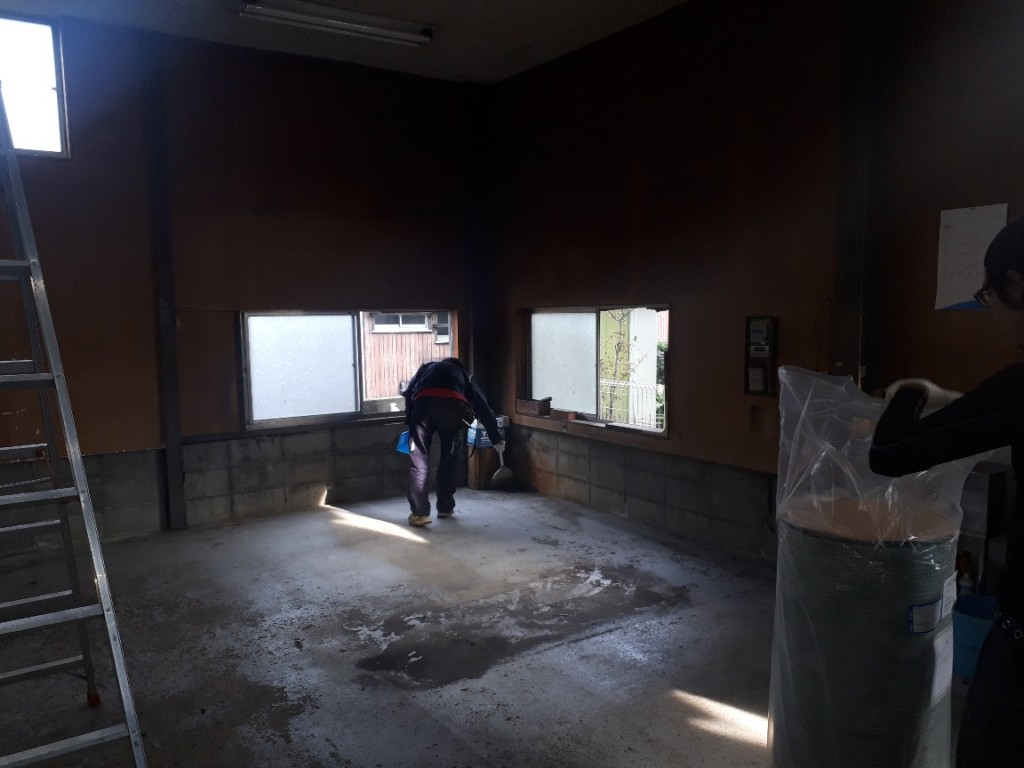 インドアゴルフネット設置工事