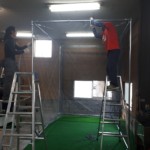 インドアゴルフネット設置工事