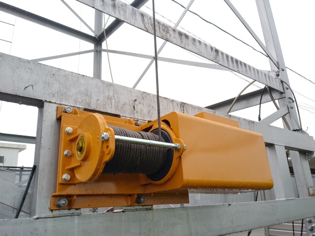 電動ウインチ交換工事