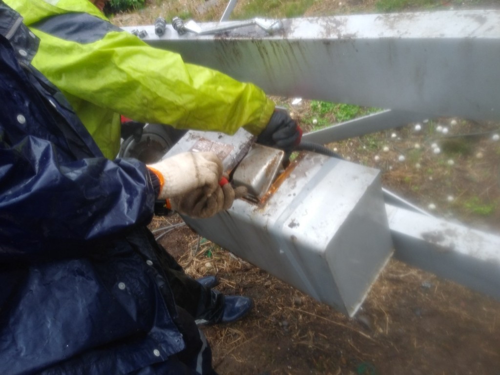 電動ウインチ交換工事