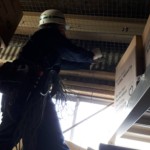 落下防止ネット設置工事