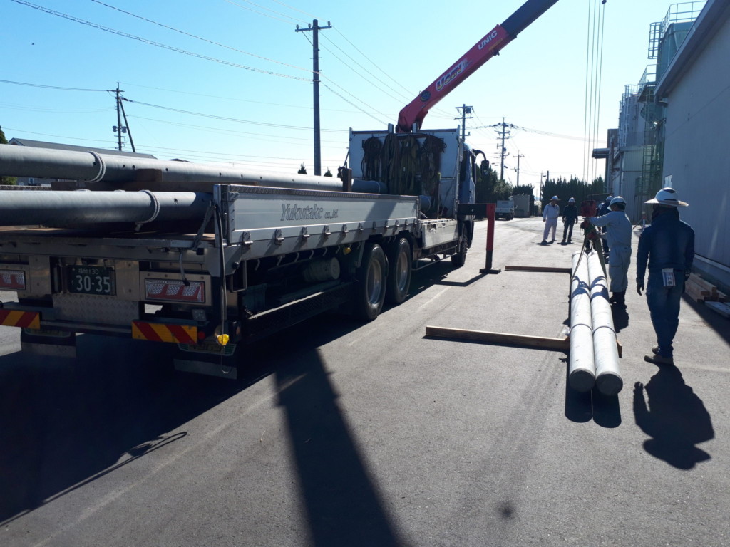 コンクリートポール設置工事