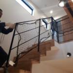 落下防止ネット設置工事