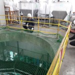 落下防止ネット設置工事