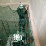 落下防止ネット設置工事