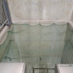 落下防止ネット設置工事