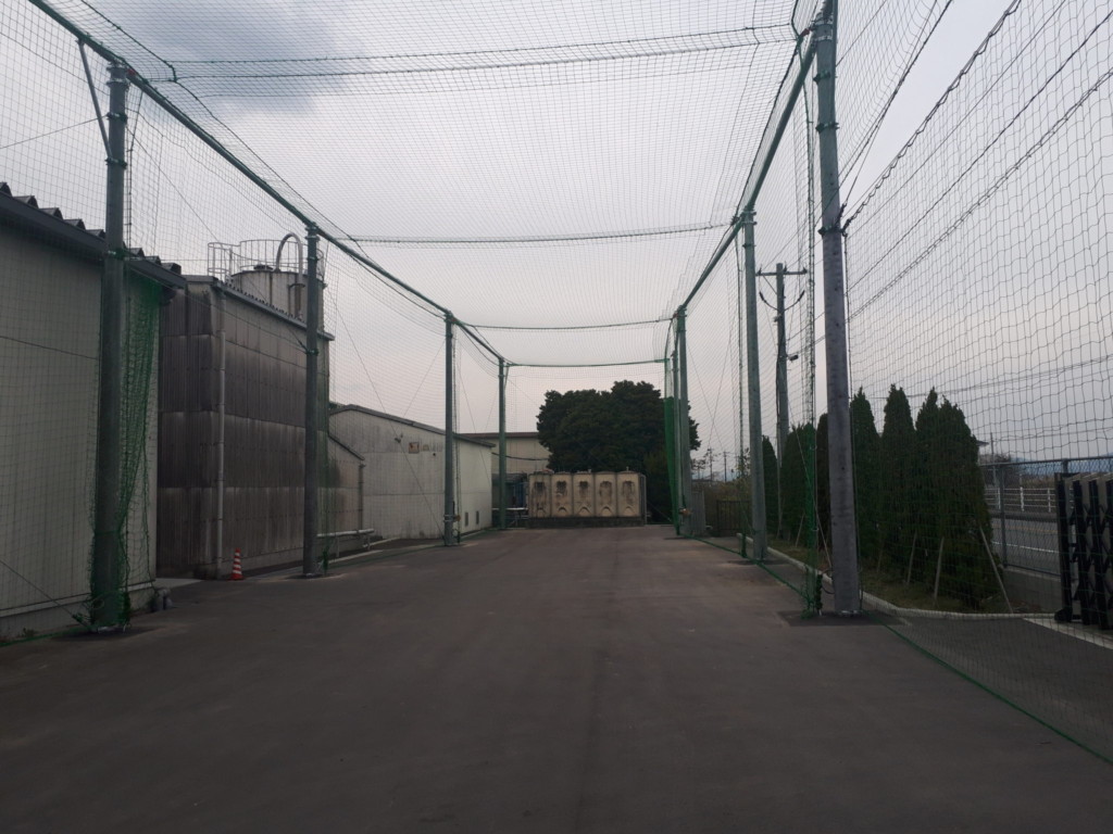 飛散物防止ネット設置工事