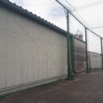 飛散物防止ネット設置工事