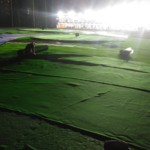 人工芝補修工事