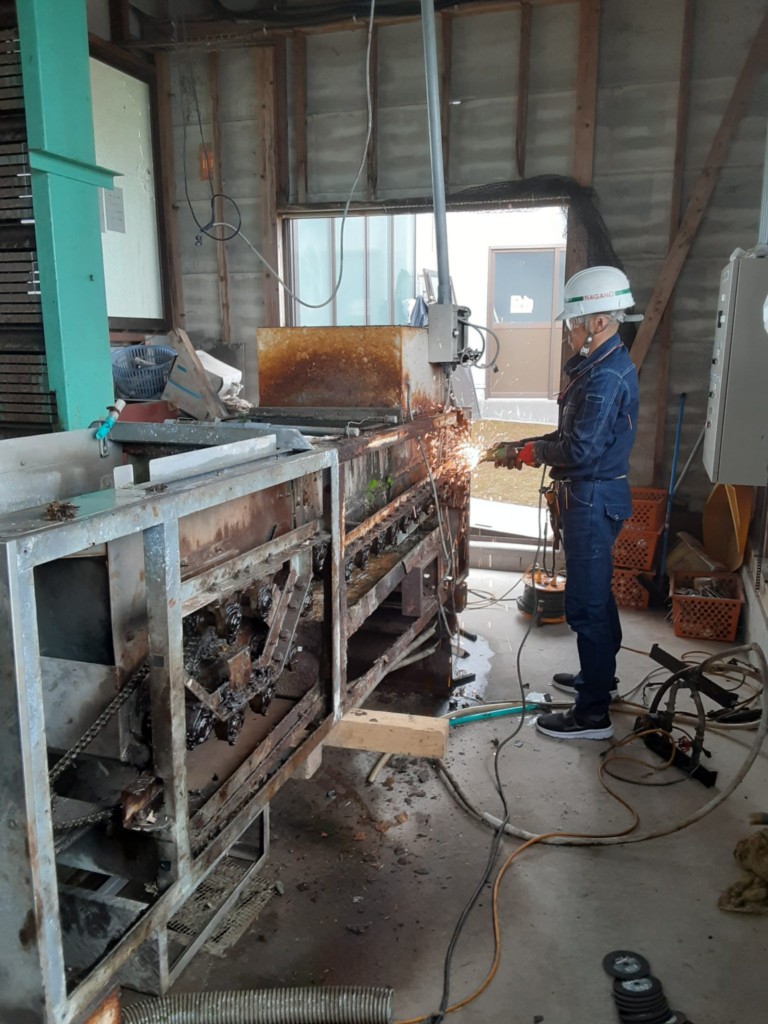 ボール洗浄機入替工事