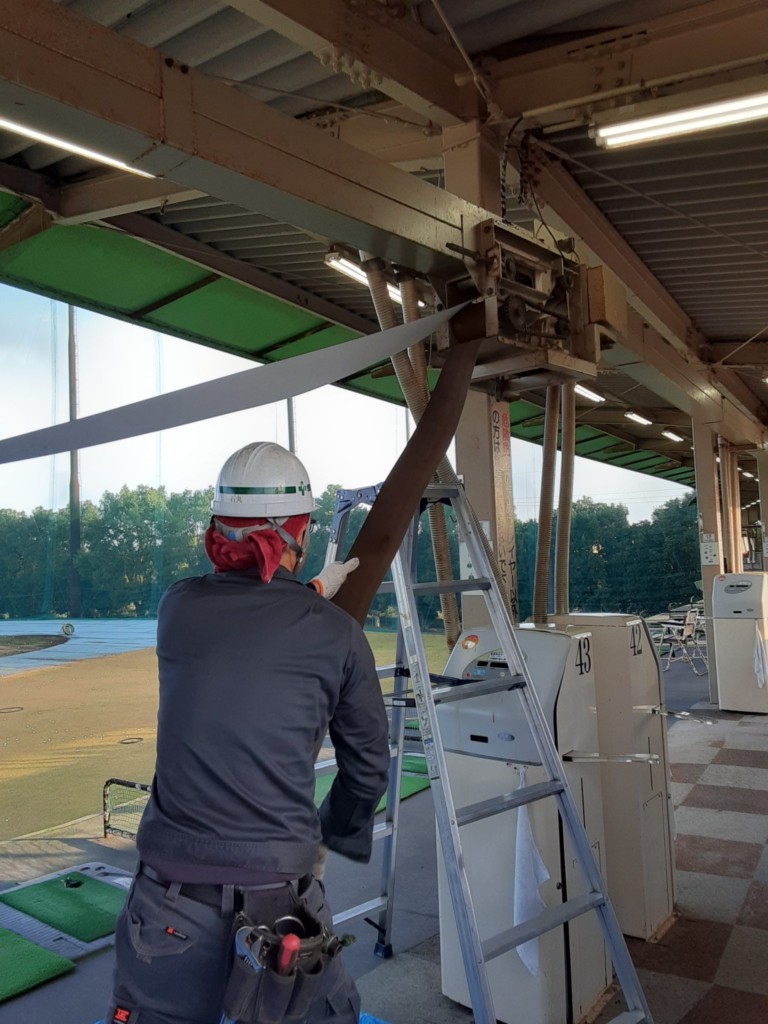 水平コンベアベルト交換工事