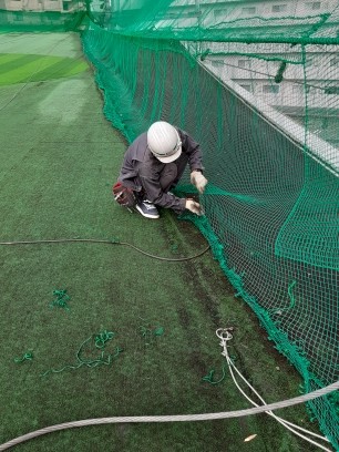 下ワイヤー一部交換工事