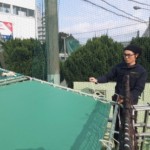 バッティングテント張替工事