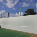 テニスネット張替工事