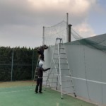 テニスネット張替工事