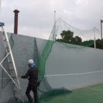 テニスネット張替工事