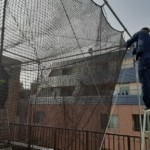 インドアゴルフネット設置工事