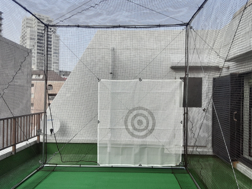 インドアゴルフネット設置工事
