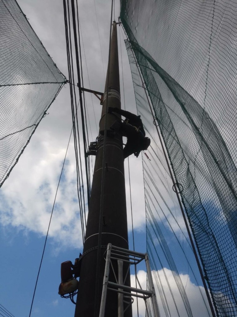 巻きワイヤー復旧工事