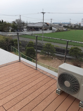 落下防止ネット設置工事