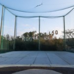 ゴルフ練習場人工芝貼り工事