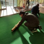 温泉施設内パター場設置工事