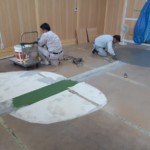 パター用人工芝貼り工事