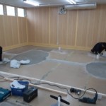 パター用人工芝貼り工事