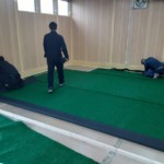 パター用人工芝貼り工事