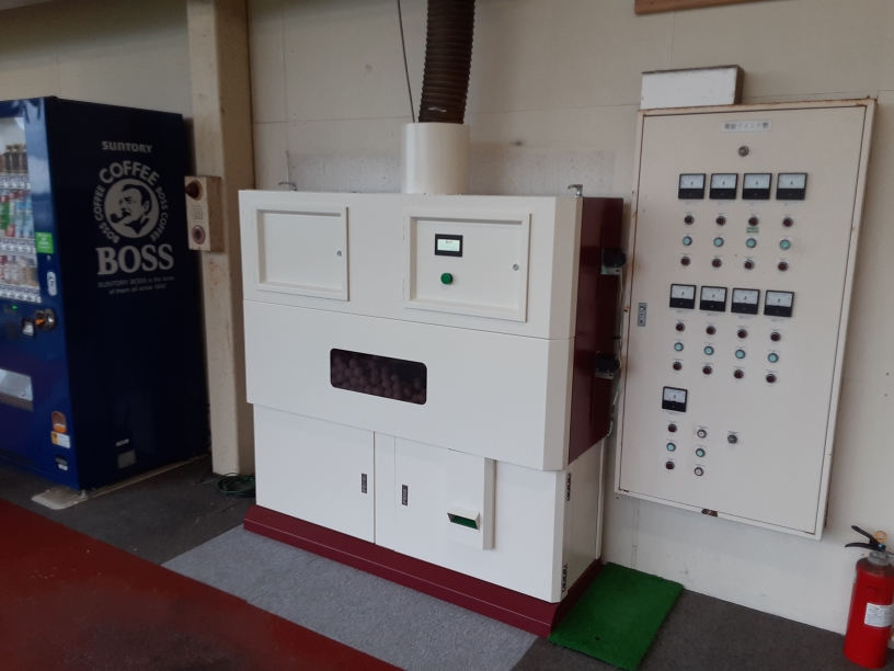 ゴルフボール販売機入替工事
