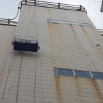 発電所内剥落防止垂直ネット設置工事