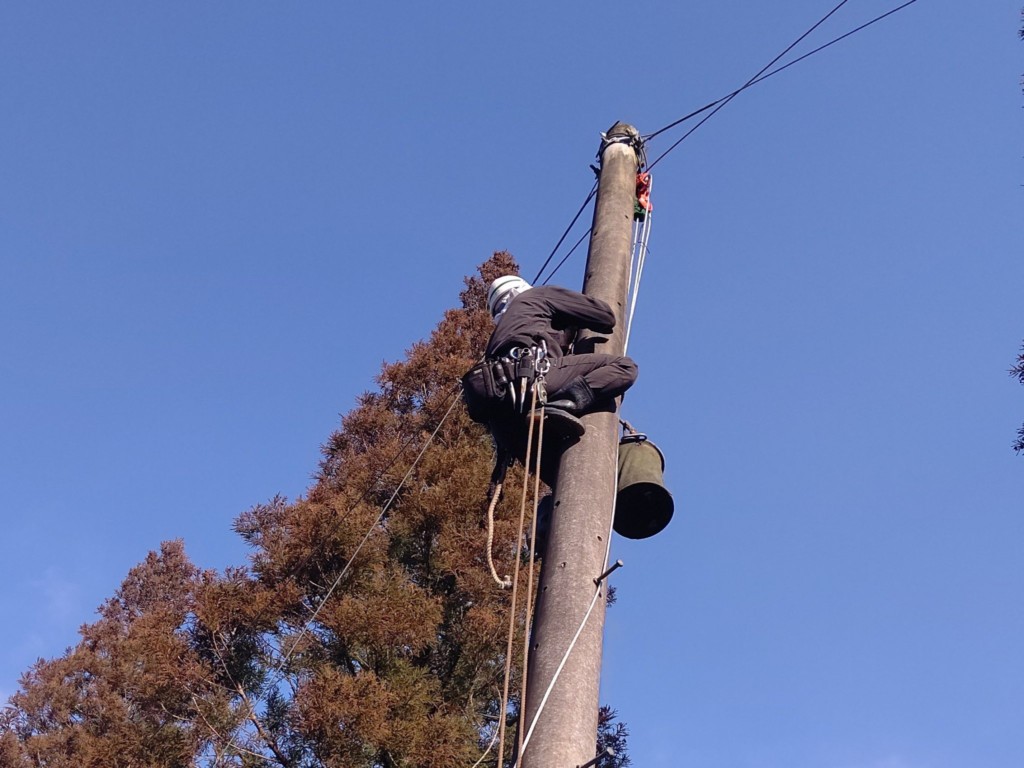手動ウインチ交換工事