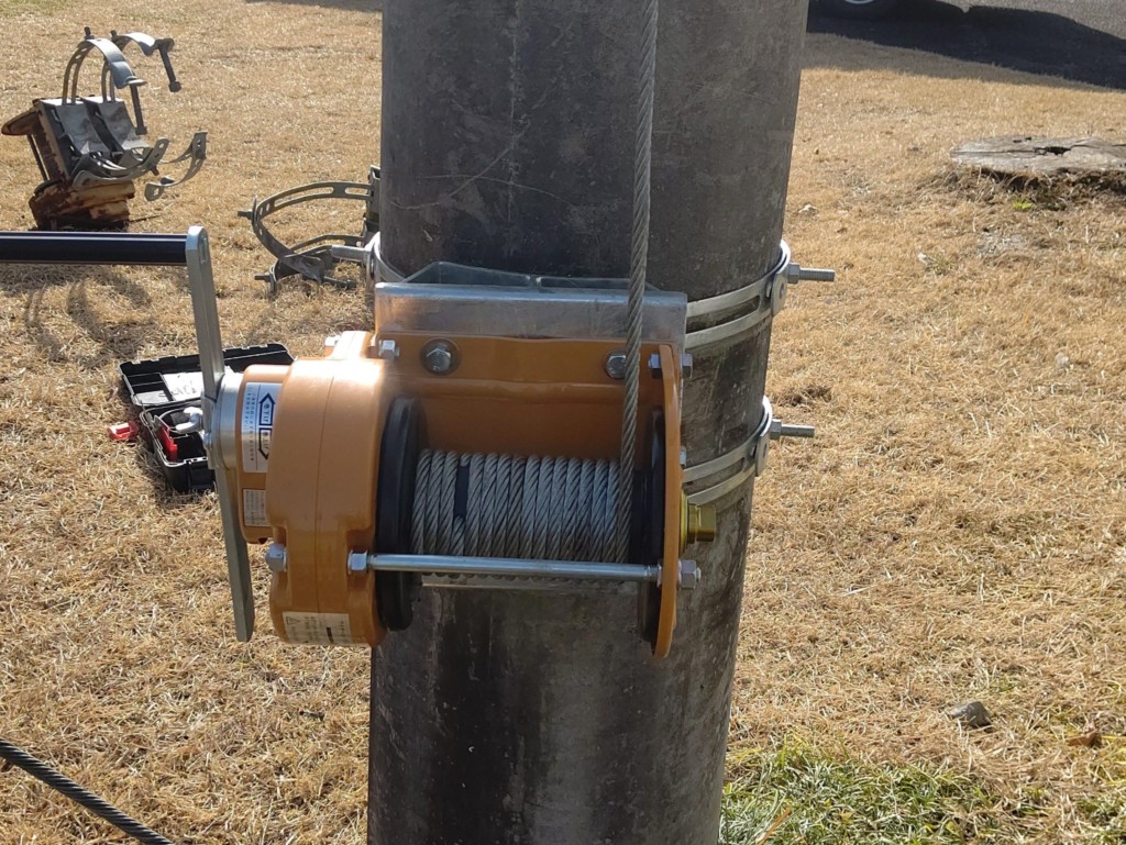 手動ウインチ交換工事