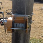 手動ウインチ交換工事