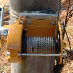 手動ウインチ交換工事