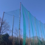 ゴルフ練習場防球ネット補修工事