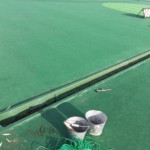 人工芝補修工事