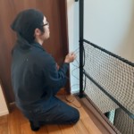 落下防止ネット設置工事
