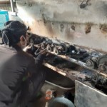 ボール洗浄機ブラシ交換工事