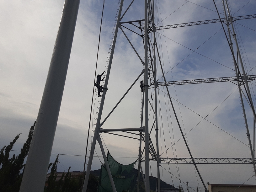 正面ネット・帯ネット交換他工事