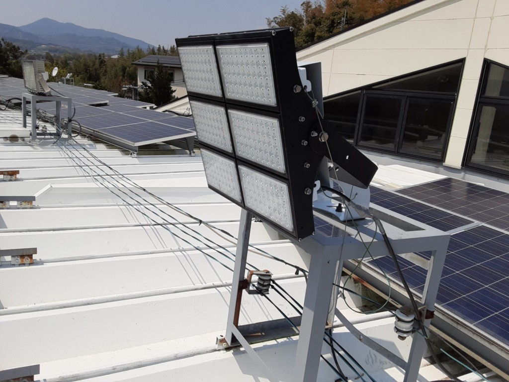 LED投光器設置工事