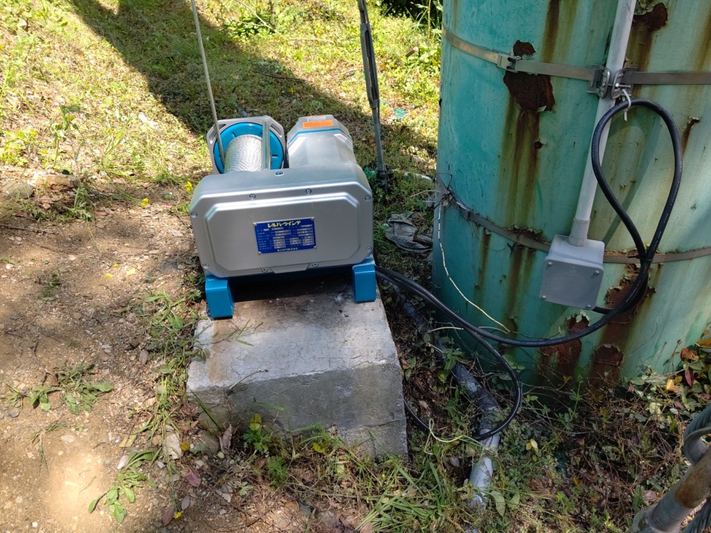 電動ウインチ交換工事