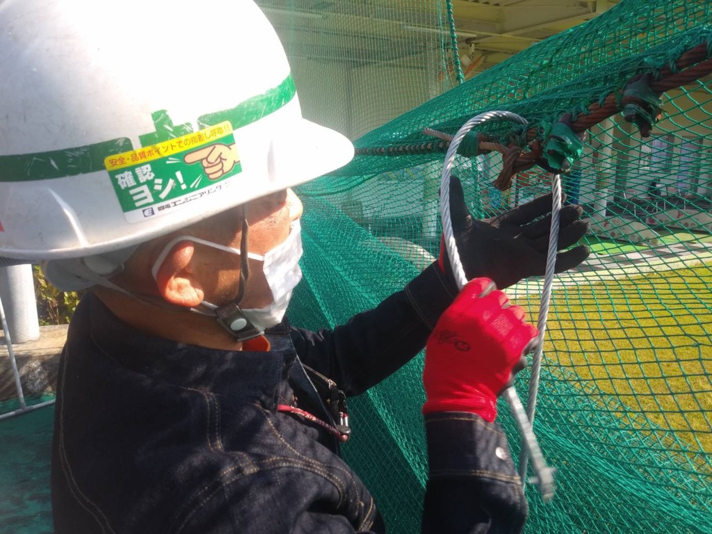 巻ワイヤー交換工事