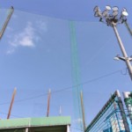 グラウンド防球ネット補修工事