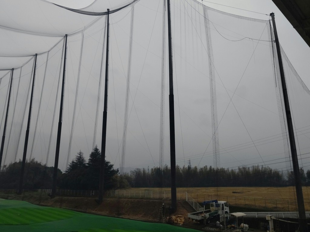 右サイドネット張替工事