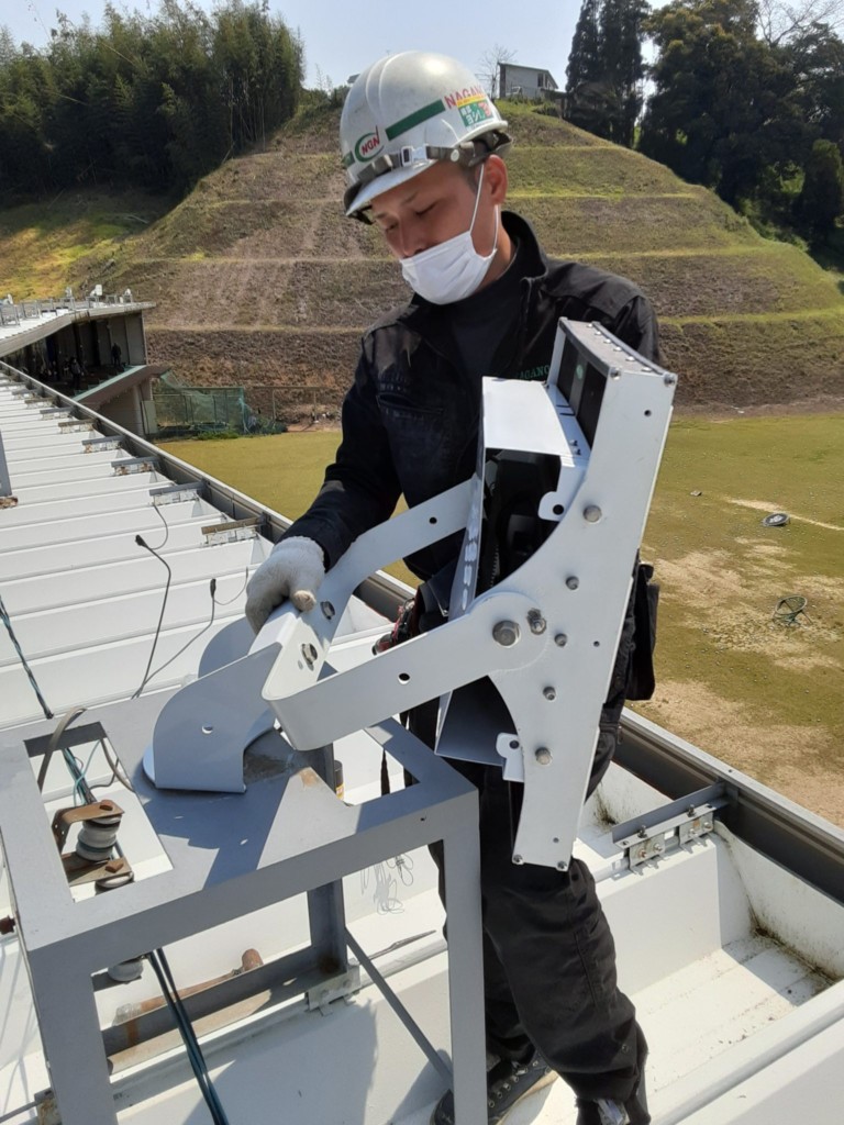 LED投光器設置工事