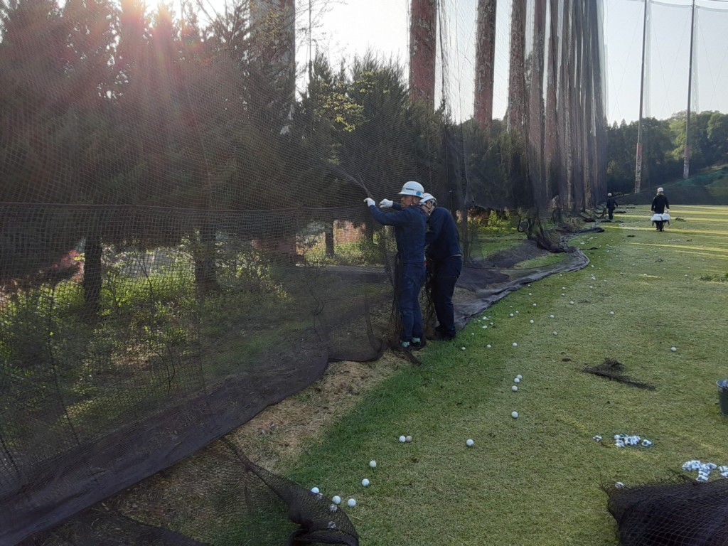 下タレネット設置工事