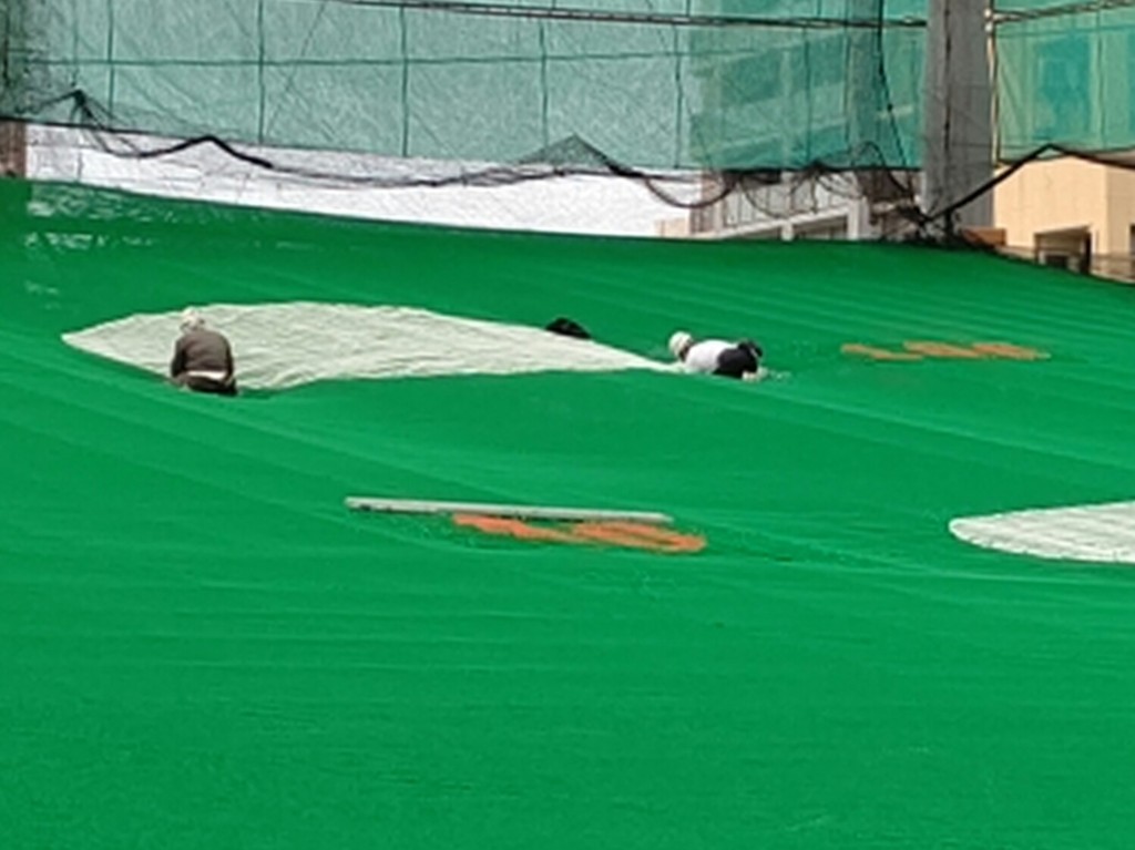 スロープネット張替工事